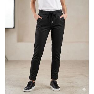 Bianco Joggers Womens 26 Black Jeans Square Dot Boutique Pull On Cropped casual